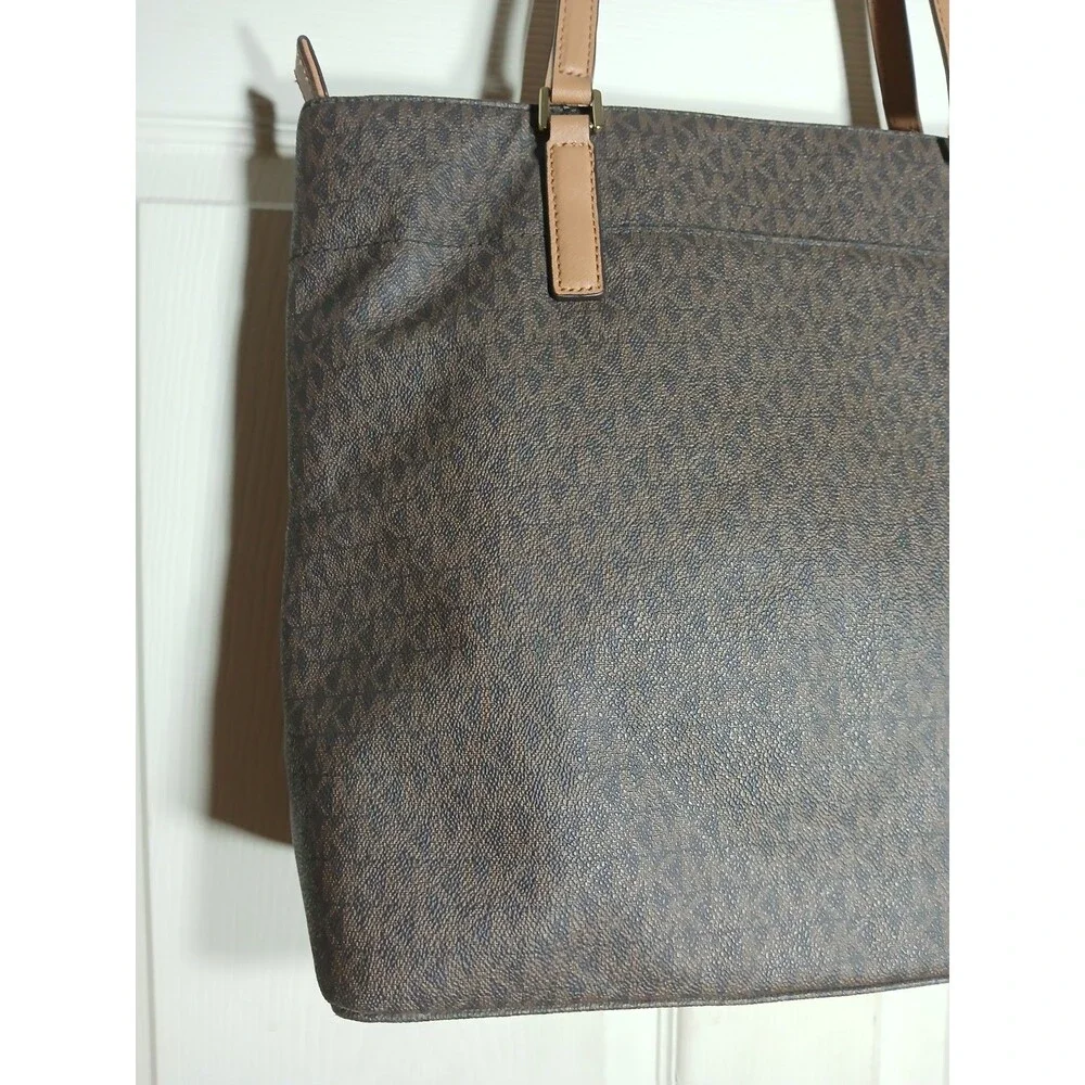 Michael Kors Brown Logo Tote Shoulder Bag